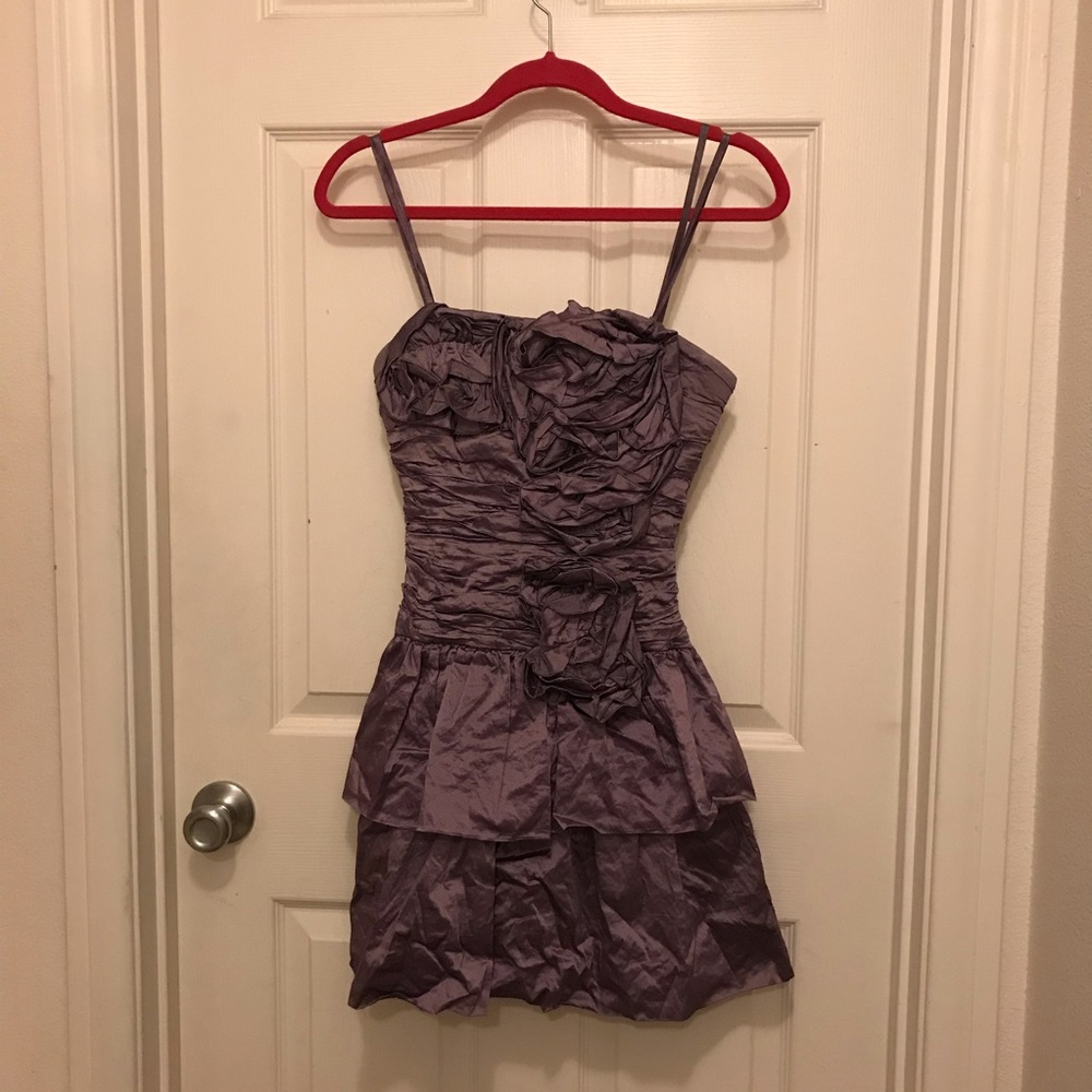 BCBG Purple Dress with Flowers